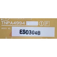 TARJETA (F) PARA TV PANASONIC / NUMERO DE PARTE TNPA4994 / ES0304B / PANEL MC216F30F12 / MODELO TH-85PF12U